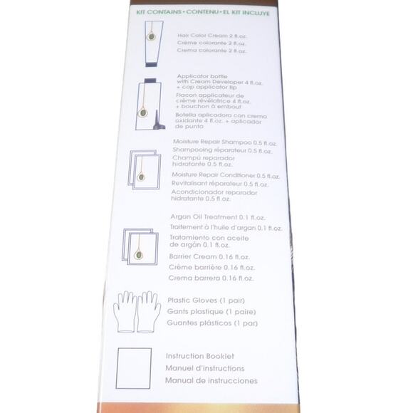 One 'n Only Argan Oil Fast 10 Permanent Hair Color Kit 8G Golden Light Blonde - Picture 5 of 5